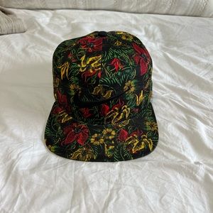 Nike floral flat bill SnapBack hat